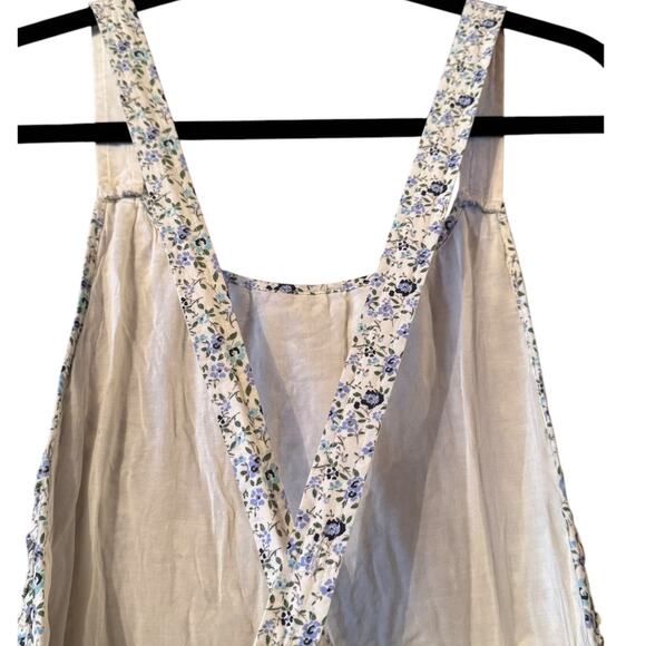 Free People S/P Mini cotton overall dress festival boho cottagecore mini - Picture 4 of 12